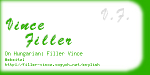 vince filler business card